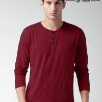 Jual Baju Kaos Polos Henley Pria Lengan Panjang Bill Palmer ( BEST SELLER Murah