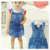 OVERALL JEANS BABY 0-6 bulan baju monyet anak bayi girl cewek