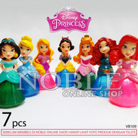 Jual 7 Figure Princess Disney Imut-Cantik/Bidak Monopoli/Hiasan Kue-VB109 Murah