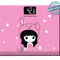 Jual Timbangan badan Elektronik digital gambar kartun Max 180 Kg Murah
