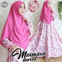 Jual gamis abaya syar'i wanita maxmara aurel pink Murah