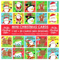 Jual Kartu Natal Kecil untuk Kado atau Parcel. Christmas Card. Isi 20 pcs. Murah