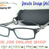 Jual Frame Kacamata Korea Porsche P6001 + Lensa Plus/Minus Anti Radiasi Murah