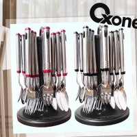 Jual Sendok set garpu oxone GRATIS rak hanger peniris bahan berkualitas Murah