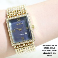 PUSAT JAM TANGAN MURAH GROSIR GUESS PREMIUM WANITA TANGGAL RANTAI CEWE