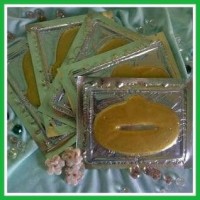 Jual Masker Bibir Lip Mask Crystal Gold Collagen Murah