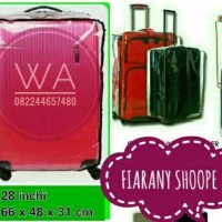 Jual sarung koper mika transfaran size 28 Murah