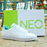 Jual Sepatu Sneaker Adidas Neo Advantage Full Putih White Women Wanita Cewe Murah