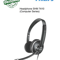 Headphone Komputer Philips SHM 7410/ SHM7410 Hitam (ORIGINAL)