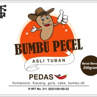 Jual Bumbu Pecel Asli Tuban Pedas 250gr Murah