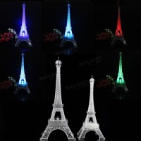 Jual Miniatur Menara Eiffel 25cm dengan Lampu LED Pajangan Hiasan Unik Murah