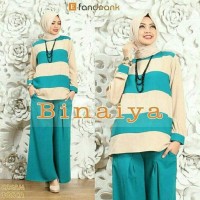 Gamis / Baju Wanita Muslim Binaiya set 3in1
Bahan: Full Jersey Super