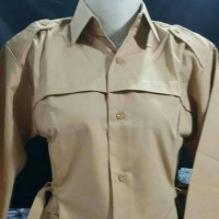 Jual Baju pramuka wanita lengan panjang/seragam sekolah/size 14 Murah