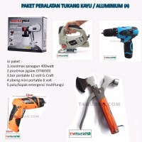 Paket Peralatan Kerja Tukang Kayu / Alumunium (A) Paket Smart Tools