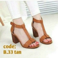 Jual Sandal High Heels Wanita Hak Tahu tan Murah