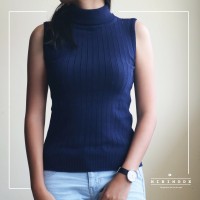 Jual BASIC TURTLE NECK BLOUSE UCS / YKS RAJUT WANITA HALUS Murah