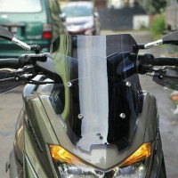 Jual Windshield Nmax 42cm Sporty, Winsil Nmax Fullset PNP (tinggal pasang) Murah