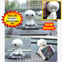 Jual Aksesoris Boneka Per Dashboard Mobil - Kepala Goyang Baymax Lucu Murah