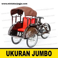 Jual Miniatur Becak Jawa ukuran BESAR Murah