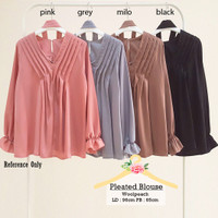 Jual Baju Blouse Pleated Blouse ( Murah, Casual) Murah