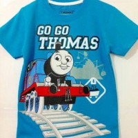 Jual KAOS ANAK SIZE 1-6 THOMAS GO GO BIRU | BAJU ANAK KARAKTER LAKI-LAKI Murah