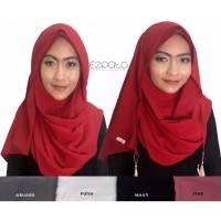 Ezpat Jilbab Pashmina Instan Amira Warna - Putih
