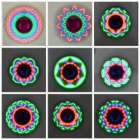 Jual Hand Spinner satu lampu Best Seller Motif Kembang api LED Lampu Murah