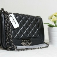 Jual Tas Wanita Handbag Tas Fashion Import Chanel Boy Mini Berkualitas Murah