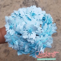 Jual Paper Flower / Bunga Kertas - Peony Light Blue Murah