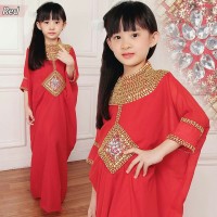 Jual kaftan alia kids satin cleopatra Murah
