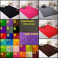 Jual Karpet bulu rasfur ukuran 100x150 tebal keseluruhan 4cm Murah