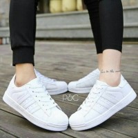 Jual Sepatu adidas putih wanita kets / casual / sport / sneakers murah Murah