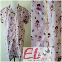 Jual daster dewasa katun jepang balerina full kancing busui Murah