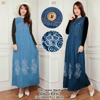 Aryani Maxi-Maxi jeans jumbo terbaru-Gamis jeans jumbo murah-SB