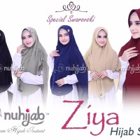 Jual Jilbab Syari'i Nuhijab Hijab Syar'i Ziya - Spesial Swarowski Murah