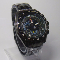 Jual Casio EDIFICE EF-550 FULL BLACK body Dial - WIPER REDBULL RACING Lengk Murah