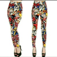 Legging Korea Style / Legging Motif Komik