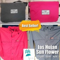 Jual Jas Hujan Sunflower hitam, biru dongker M,L,XL Murah
