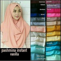 Jual DISKON 10% PASTAN VANILLA - PASTAN RAYON - PASHMINA INSTAN Murah