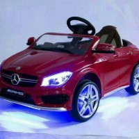 Mobil Mini mainan aki Mercedes Benz CLA 45 AMG Pakai Remote Like pliko
