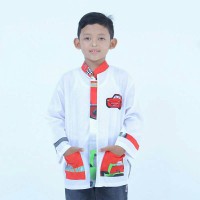 Baju Koko Anak Karakter Mc Queen Merah Size XXL