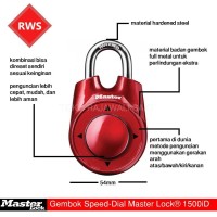 Jual Gembok Speed Dial Master Lock 1500iD Murah