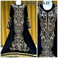 gamis busana muslim abaya bordir india 27 (busui)