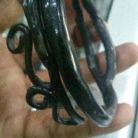 Gelang akar bahar hitam cabang alami
