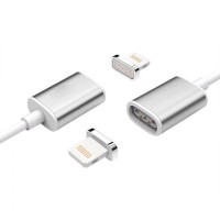 Jual 2 in 1 Kabel Charger Magnetic Micro USB & Lightning for Android IPHONE Murah