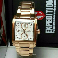 Jual JAM TANGAN EXPEDITION 6731 WANITA ROSEGOLD WHITE ORIGINAL Murah
