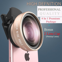 Jual ( EMAS )Lensa High Definition 0,45 Super Wide Angle+ Macro Tech S Murah