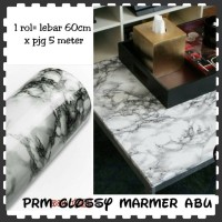 Jual sticker dinding dapur marmer abu contact paper waterproof anti minyak Murah