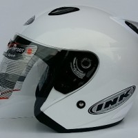 Jual SALE HELM INK CENTRO JET SOLID WHITE 100% ORIGINAL Murah