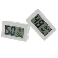 Jual Thermometer Hygrometer Mini LCD Digital - White Murah